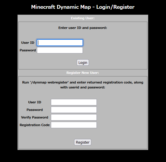 ScreenShotLoginFensterDynMap